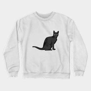 black cat Crewneck Sweatshirt